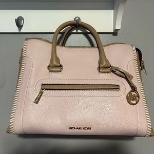 Michael Kors Blush and Beige Satchel